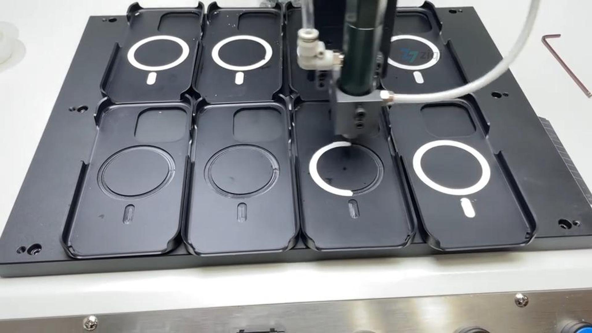Magnetic Phone Case Adhesive Dispensing Demonstration