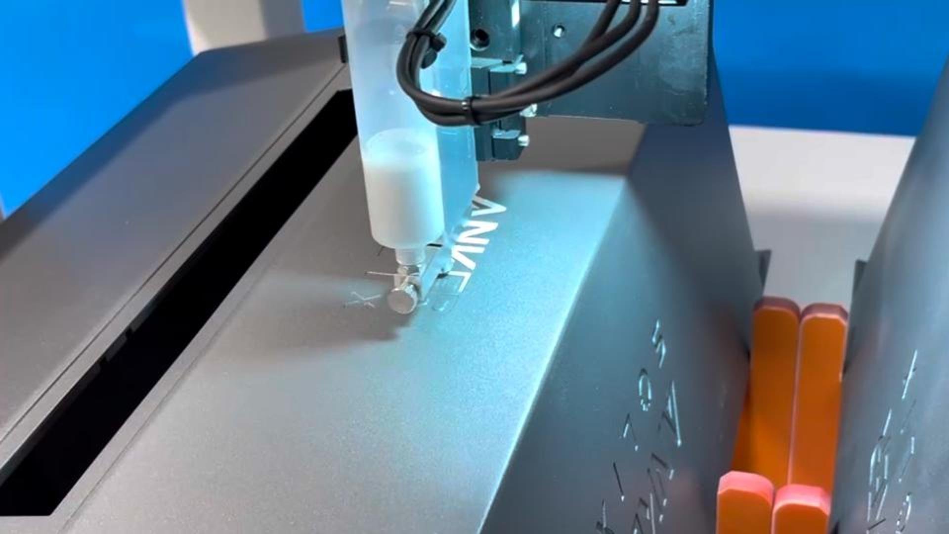 Vision Paint Dispensing Machine for Product Logo