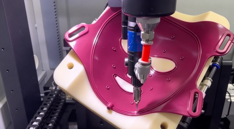 How Does a 5-Axis Dispensing Machine Apply Adhesive to LED Beauty Masks?